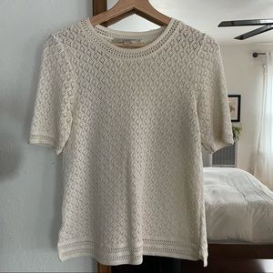 Cream Sweater Tee